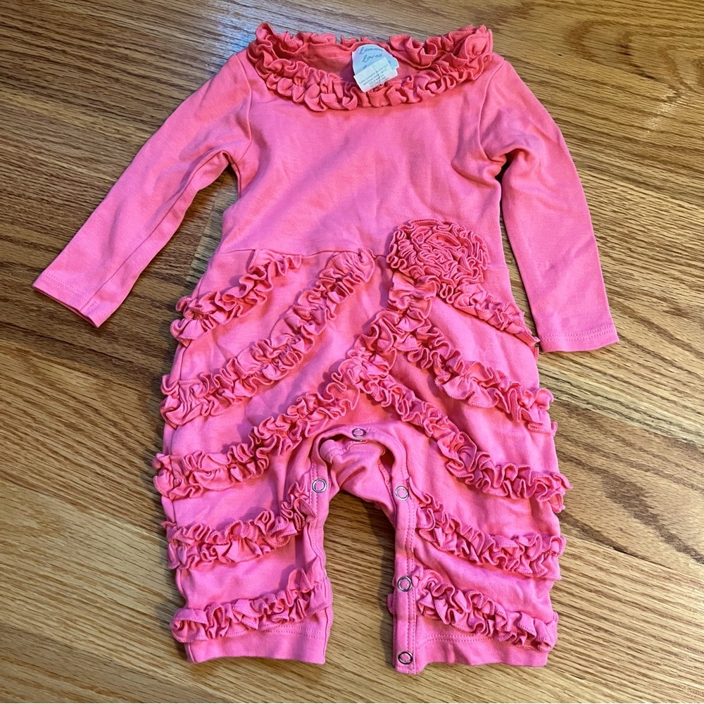Lemon Loves Layette ruffle romper size 3-6 months